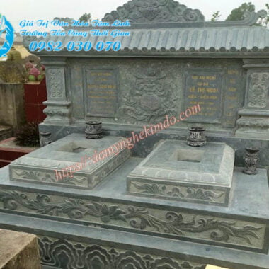Xem ngày tốt xây mộ. Mộ tam cấp đôi có mái