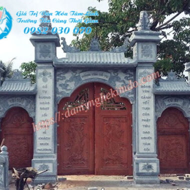 Mẫu Cổng đá đẹp - cổng đá tam quan, cổng tam quan đá