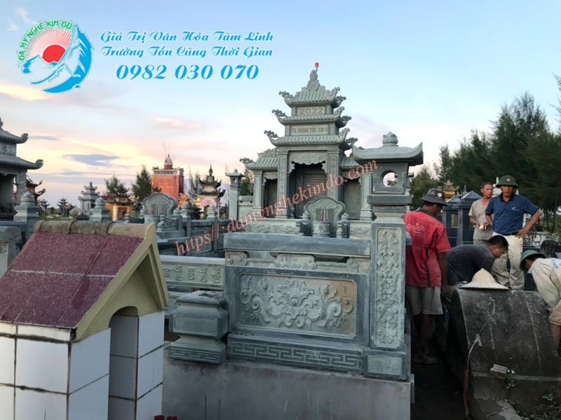Lắp Khu lăng mộ đá xanh rêu tại Thái Bình, lăng thờ đá