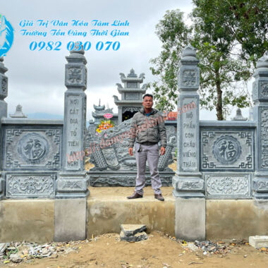 Mẫu cổng đá tứ trụ giá rẻ, Cổng tứ trụ, cổng đá khu lăng mộ