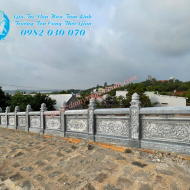 Lắp đặt Lan can đá tại Bình Phước, Hình ảnh đoạn lan can sen hoá