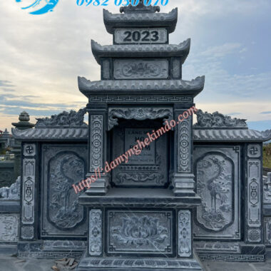 Lắp đặt Khu lăng mộ đá cho dòng họ Phạm tại Nghĩa trang Cồn Túc - TP Vinh, Nghệ an