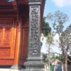 Cột đá vuông Nhà thờ họ, cột hiên đá