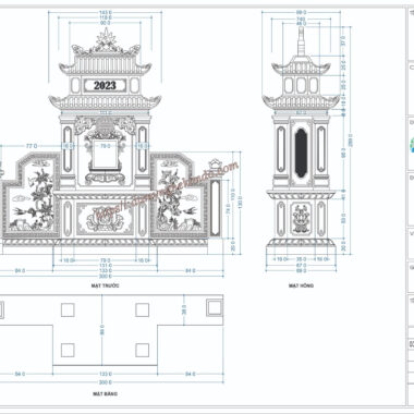 Bản thiết kế Lăng thờ đá