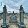 Cột cổng song trụ sen, Cổng đá song trụ khu lăng