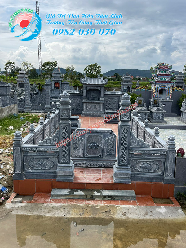 Khu lăng mộ đá thi công bởi Đá mỹ nghệ Kim Đô