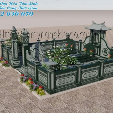 Phối cảnh Khu lăng mộ đá xanh rêu