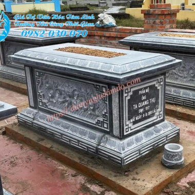Mẫu mộ quách đá đơn giản đẹp, Mẫu mộ đá không mái, mộ đá đẹp